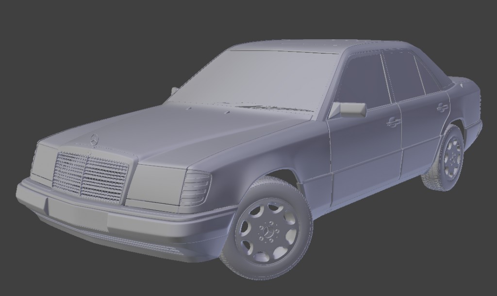 3D model Mercedes-Benz W124 preview image 1